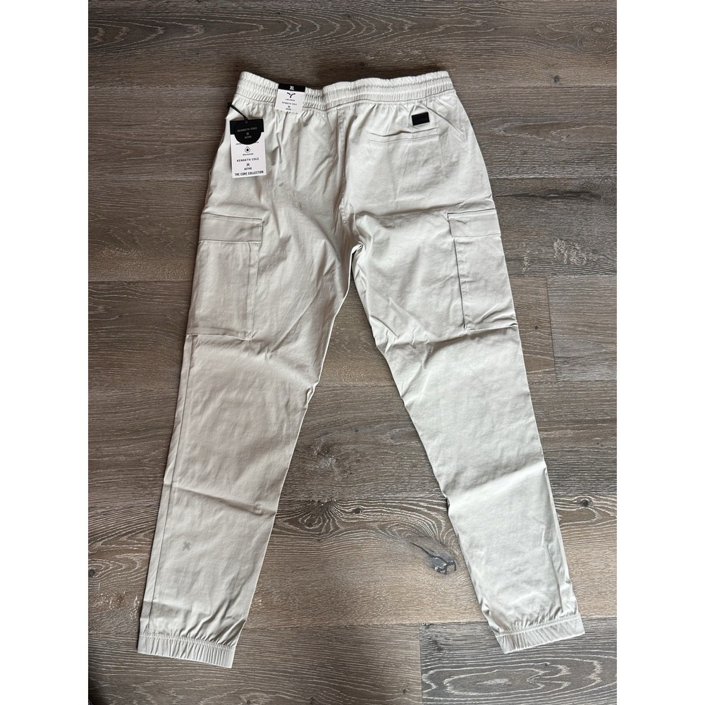 Kenneth Cole Active Tech Jogger Ankle Zip Cargo Lightweight White Size XL - Picture 6 of 10